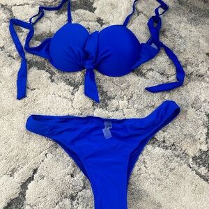 Vibrant Blue Bikini Set